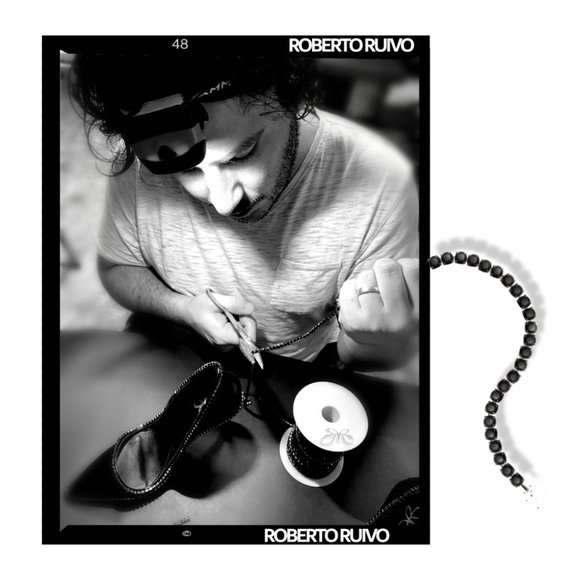 Black Diamond Bling High Heel Stilettos - Picture 5 of 5